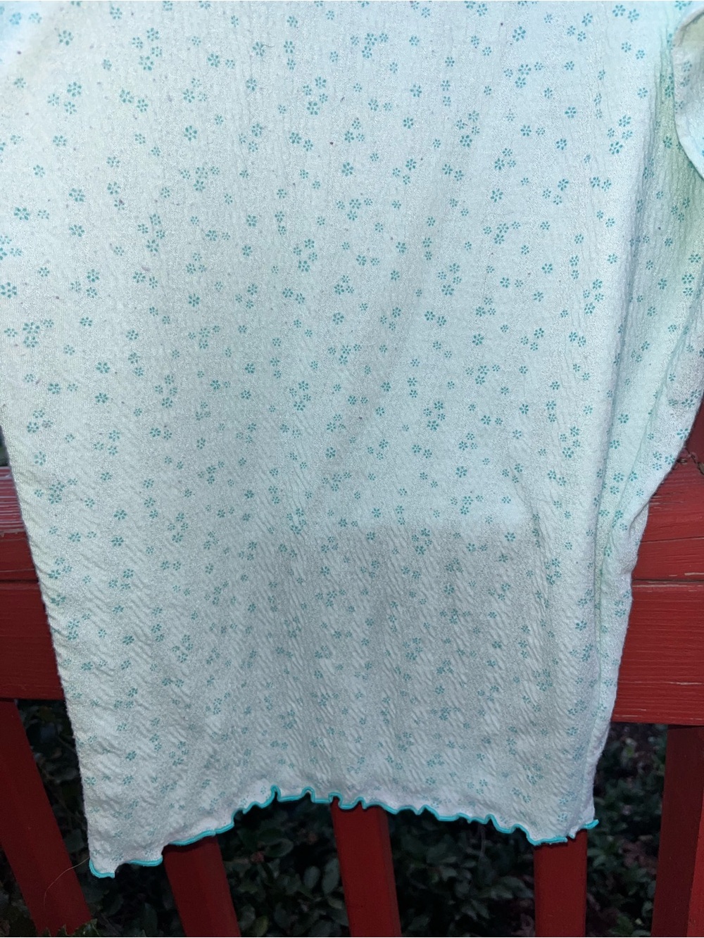 Croft & Barrow Intimates  Matching Set 2X Mint Floral Pajama Lounge Set - Picture 4 of 9